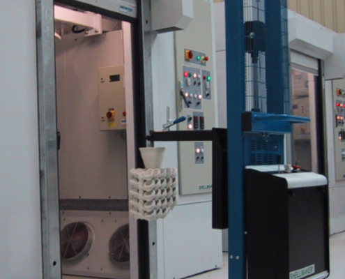 Compact shell drying system