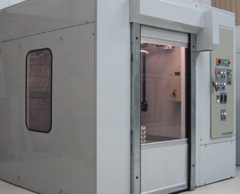 Compact shell drying system