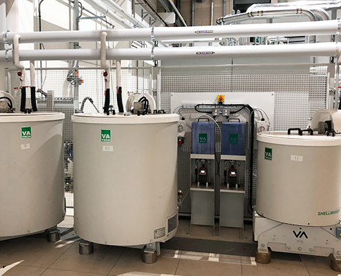 DD slurry tanks and dosing systems