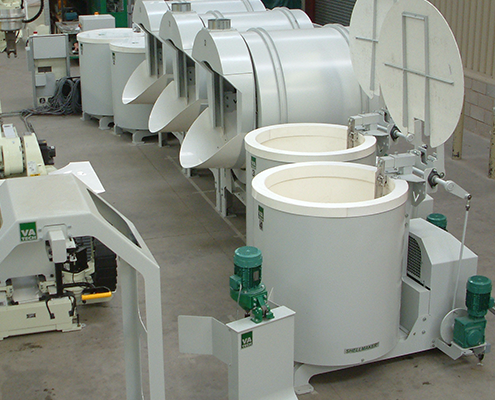 HD sanders and HD slurry tanks